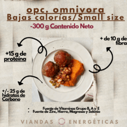 Viandas Omnívoras CHICAS- Bajas Calorías